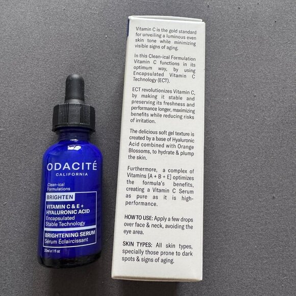 Odacité | NEW Brightening Serum Vitamin C & E + Hyaluronic Acid, 30 ml / 1 fl oz - Picture 6 of 11